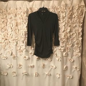 Elegant business blouse. Olive color. S